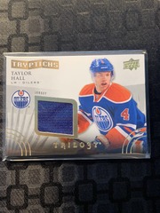 2014-15 Upper Deck Trilogy Tryptichs Jerseys 304/400 Taylor Hall #T-1ST2 Oilers